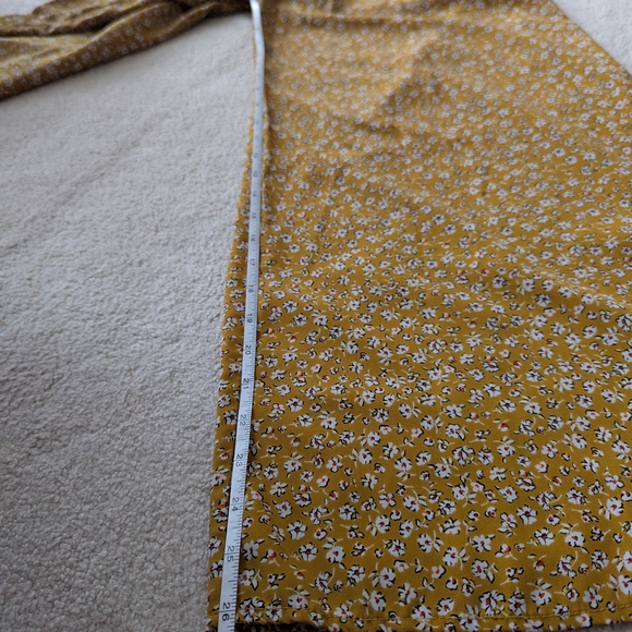 Sienna Sky Mustard Floral Smocked Pants - Picture 7 of 7